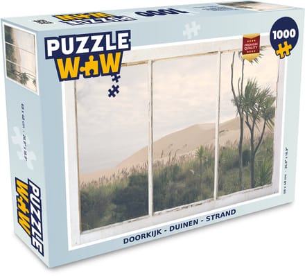 Puzzel Doorkijk - Duin - Strand - Legpuzzel - Puzzel 1000 stukjes volwassenen