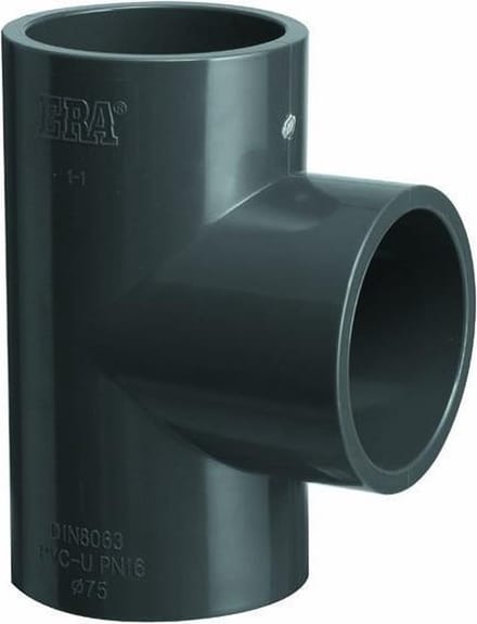PVC T-stuk 90° 63 mm- 16 bar - Klussen - Fitting - PVC