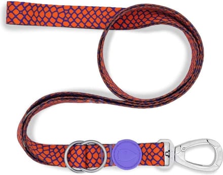 Morso - Hondenriem Verstelbaar - Gerecycled - Urban Lizard Rood - L - 65-200X2,5 cm