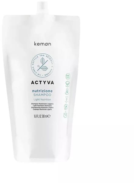 kemon Actyva Nutrizione Shampoo Pouch Bag 500 ml