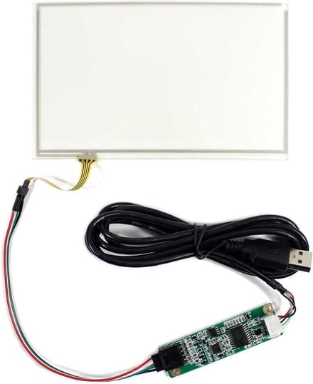 Aanraakscherm Paneel - Resistief Touchscreen - Interactieve Displays - USB Controller Inclusief - 6 Inch - Transparant