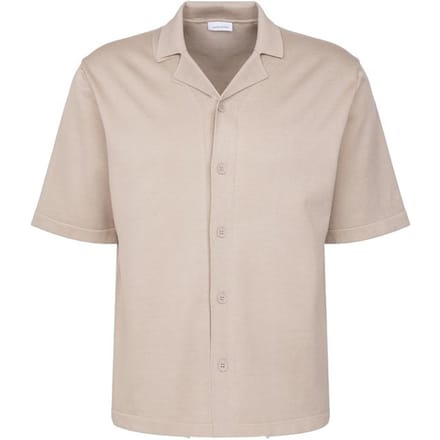 Seidensticker Knitted Hemd - Beige - XXL - Resort Shirt