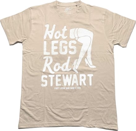 Rod Stewart - Hot Legs Heren T-shirt - S - Beige