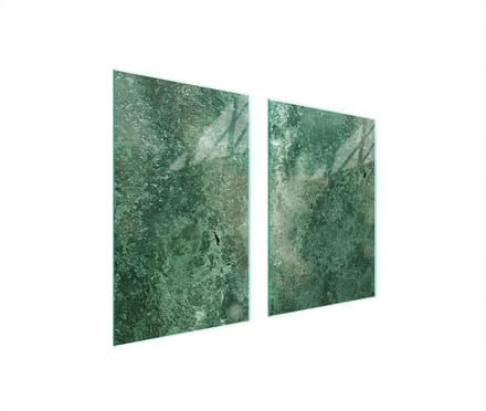 TMK ArtDeko - Glazen Protectieplaat - 65x52 - Turkis