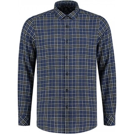 Dstrezzed Overhemd Herringbone Ruit Navy   3XL