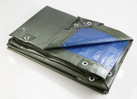 Zeil, groen/blauw, supersterk 250 g/m², 3 x 4 m