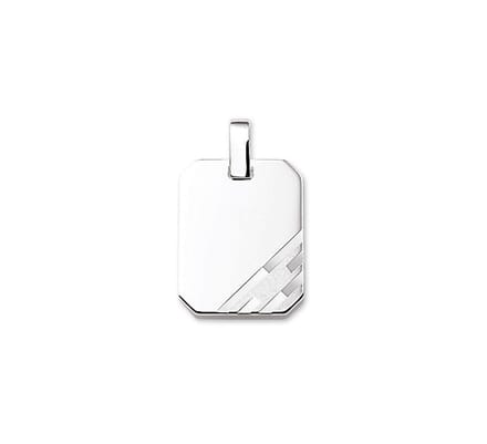 graveerhanger poli/mat zilver gerhodineerd 1329813