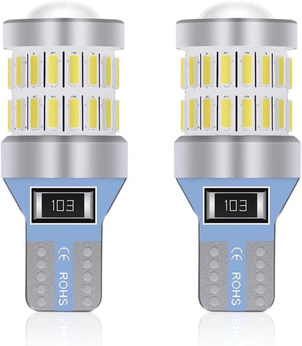 T15 T16 LED Lampen 6000K Wit voor 12V Voertuigen (2 Stuks)