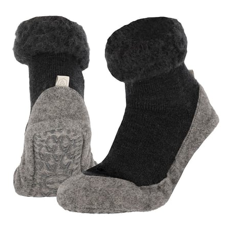 Morethansocks - Home Shoe - Unisex - Slofsokken - Antraciet / 45/46