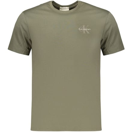 Calvin Klein Ss 30s Classic Micro Tee Dusty Olive Taglia: M | Magliette basic Outlet | Uomo | Verde
