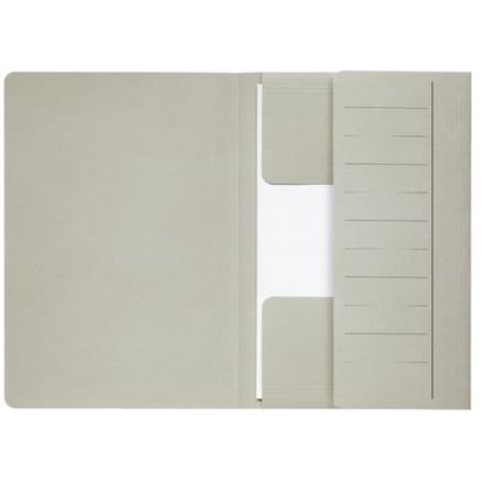 Dossiermap djois secolor mammoet folio 3 kleppen 250gr recycled grijs 50 stuks