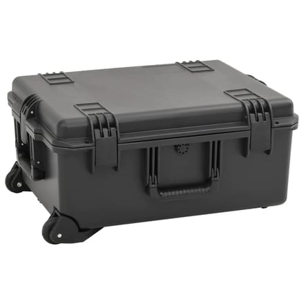 vidaXL - Flightcase - draagbaar - 62,5x50x28,5 - cm - PP - zwart