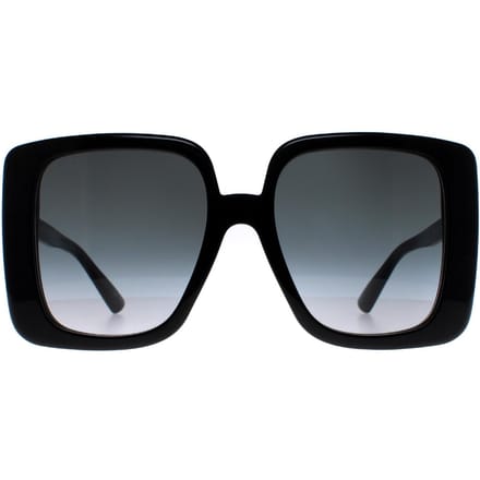 Gucci Vierkante Dames Zwart Grijs GG1314S