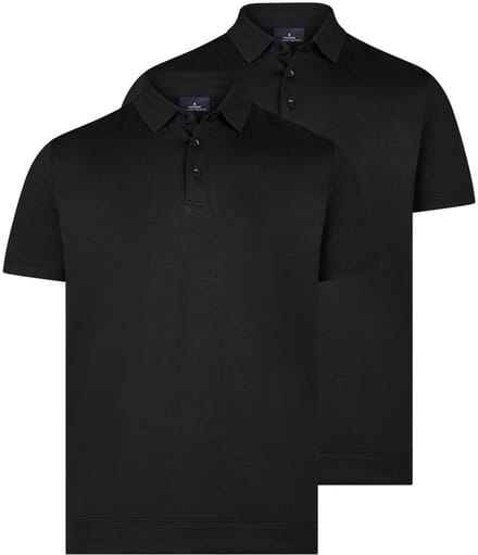 RAGMAN Heren poloshirt 2 pack Basic