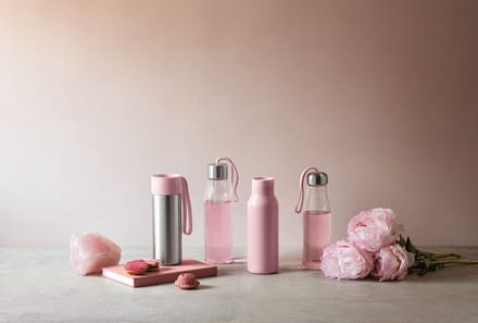 Eva Solo - Drinkfles 500 ml Glas Rose Quartz - Borosilicaatglas - Transparant -