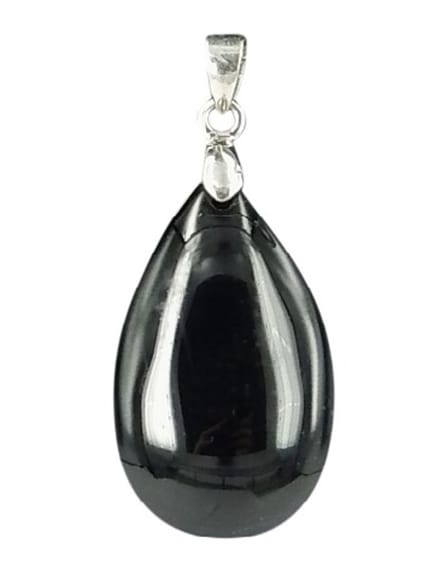 The drop of Obsidiaan zwart - hanger