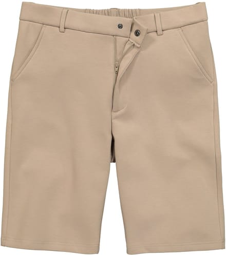 Men Plus - Heren - Chino-bermuda Bilbao FLEXLASTIC® tailleband tot 8XL - Zand - Maat 8XL