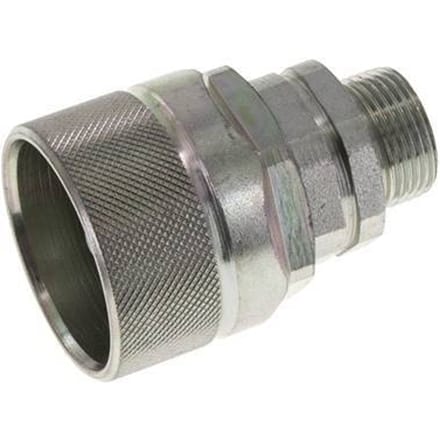 Stalen DN 12.5 Hydraulische Koppeling Insteeknippel 15 mm L Knelring ISO 14541/8434-1 D M36 x 2