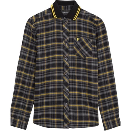 Lyle & Scott Tartan Shirt Jet Black Größe: 7/8 | Hemden Outlet | kids | Schwarz