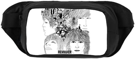 Rocksax The Beatles - Revolver Schoudertas - Wit/Zwart