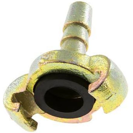 Gietijzer DN 8.5 DIN 3489 Compressor Klauwkoppeling met 13 mm Slangpilaar