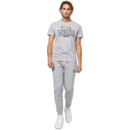 Lonsdale Rathven Jogginghose normale Passform Marl Grey/Black-XL