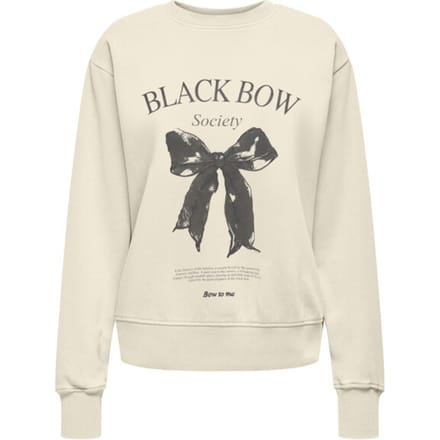Only Onllucinda bow ls o-neck box swt off-white