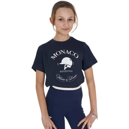 Katoenen meisjes-T-shirt Equestro Monaco