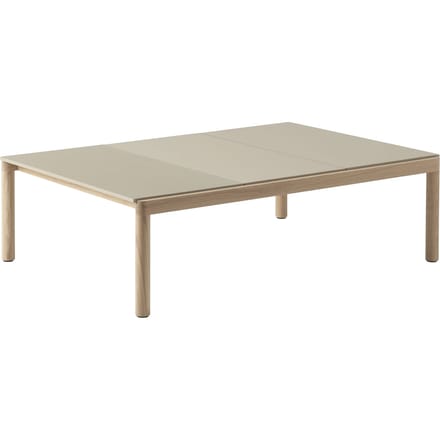 Muuto Couple Salontafel 120 x 84 - plain/plain/wavy - sand