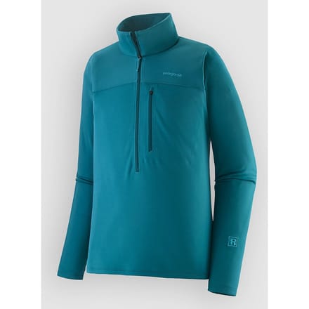 Patagonia R1 Ultralight 1/2 Half-Zip Sweater blauw