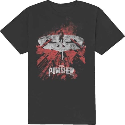 Marvel The Punisher - Red Tanks Heren T-shirt - M - Zwart