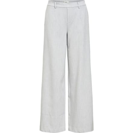 Object Objlisa Wide Pant Tall Broeken Dames - Lichtgrijs - Maat 40 TALL