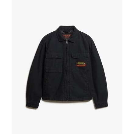 Superdry - Jas met rits en patches - Heren - Buitenjassen