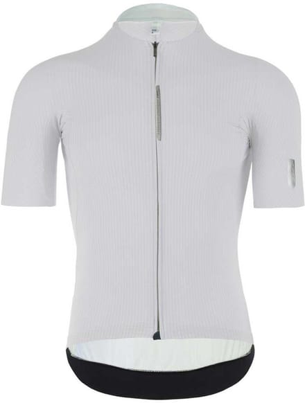 Q36.5 Pinstripe Pro Korte Mouw Wielertrui Wit XS Man