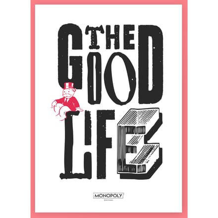 Monopoly The Good Life Art Print - A3