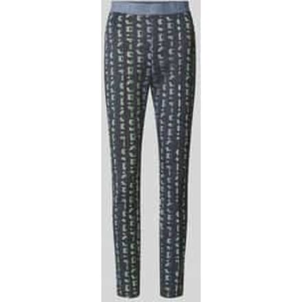Slim fit broek met logodetail