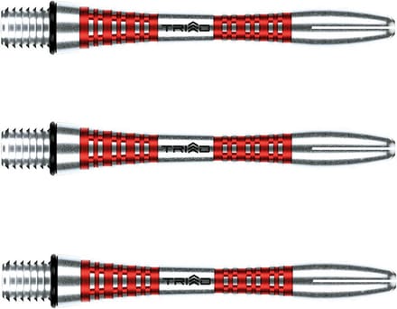 Aluminium Korte Dartstengels Rood - Set van 3
