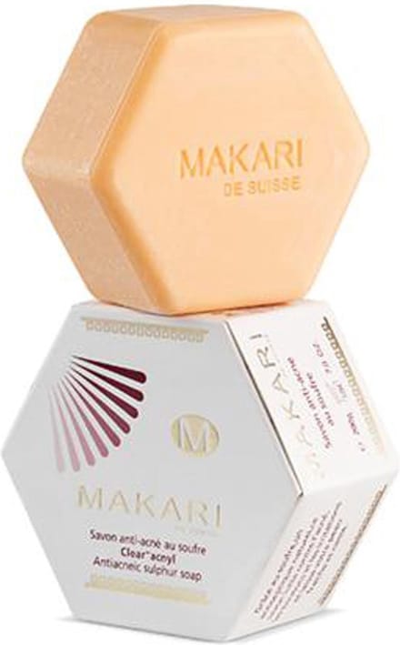 Makari Clear Acnyl Sulfur Soap - Bestrijdt acne van binnenuit - Helpt huid kalmeren