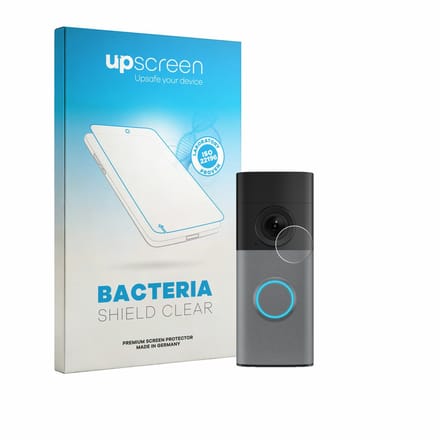 upscreen - Screenprotector voor Ring Wired Video Doorbell - Folie Beschermfolie transparant antibacterieel