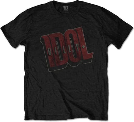 Billy Idol - Vintage Logo Heren T-shirt - S - Zwart