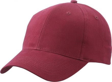 6 panel baseball cap bordeaux