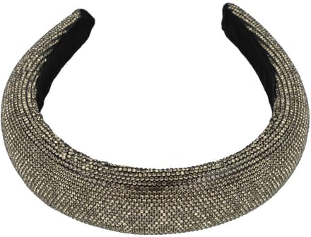Haarsoires Haarband Diadeem 3,5cm – Dik Gevuld – Glitter – Goud