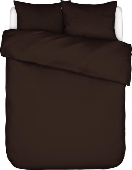 ESSENZA Minte Dekbedovertrek Chocolade - Lits-Jumeaux - 240x200/220 cm