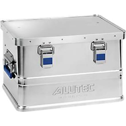 Aluminium transportkist Alutec Basic, stapelbaar, materiaaldikte 0,8 mm, met 1,5 mm deksel, 30 l volume