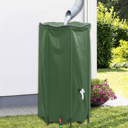 vidaXL Watertank met kraan opvouwbaar 380 L PVC
