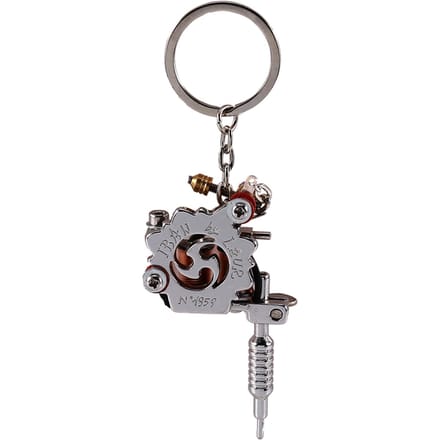 Draagbare Mini Tattoo Machine Tattoo Supply Guns sleutelhanger als hanger ornament gray