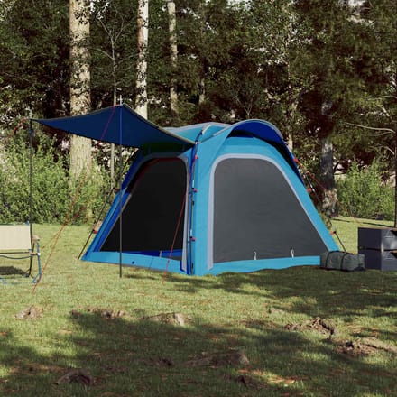 vidaXL - Tent - 4-persoons - waterdicht - snelontgrendeling - blauw