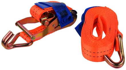 GEKO Ratchet spanband - 4m - 2000 kg - polyester - met J-haken