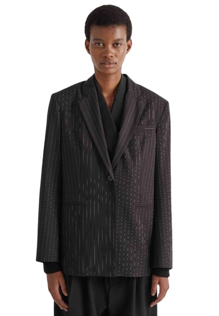 blazer grijs zwart En wit Meimeij