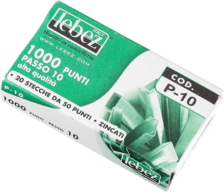 1000 Verzinkte nietjes voor nietmachine, 20 dozen